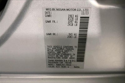 2024 Nissan Altima 2.5 SV