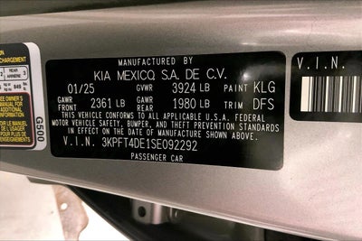 2025 Kia K4 LXS