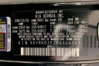 2024 Kia Sorento X-Pro SX-Prestige