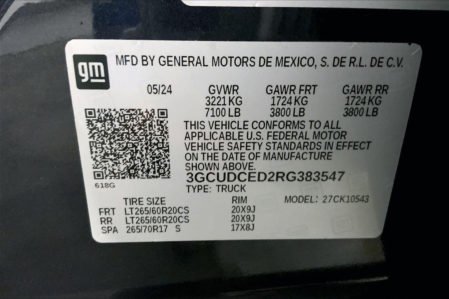 2024 Chevrolet Silverado 1500 Custom Trail Boss