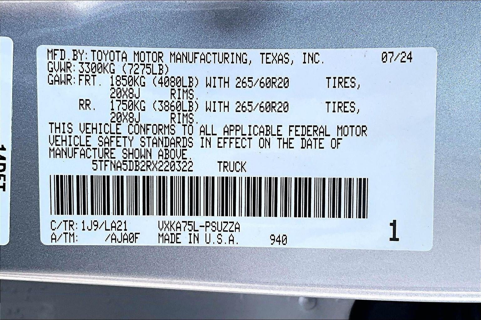 2024 Toyota Tundra 4WD Platinum