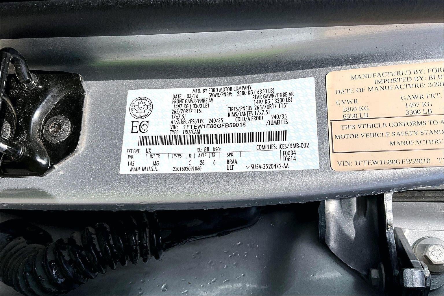 2016 Ford F-150 XLT