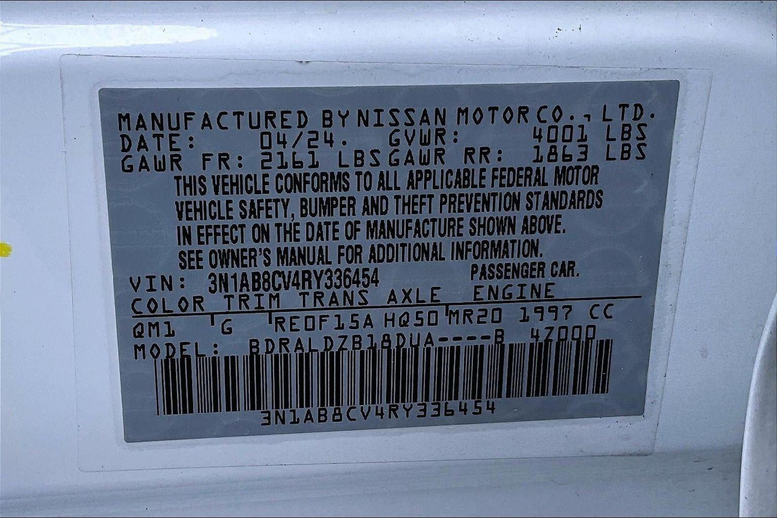 2024 Nissan Sentra SV