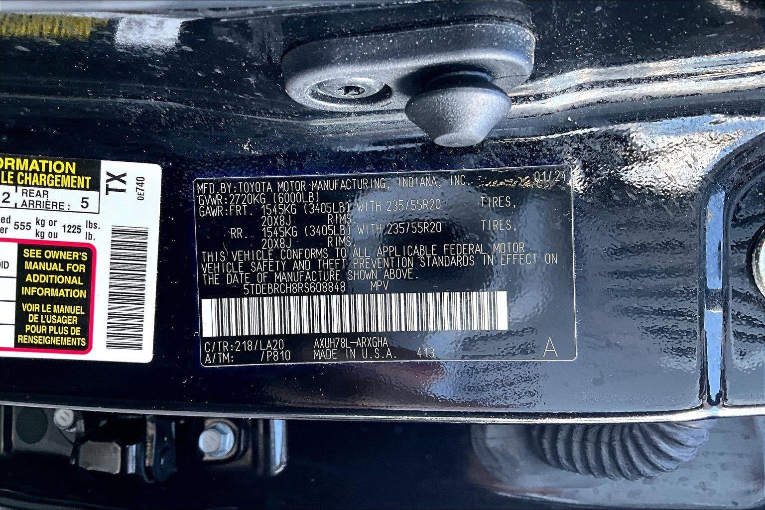 2024 Toyota Highlander Hybrid Platinum