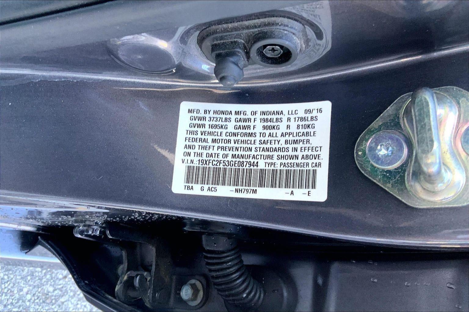 2016 Honda Civic Sedan LX