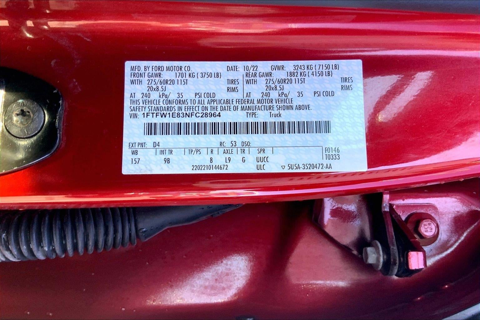 2022 Ford F-150 Platinum
