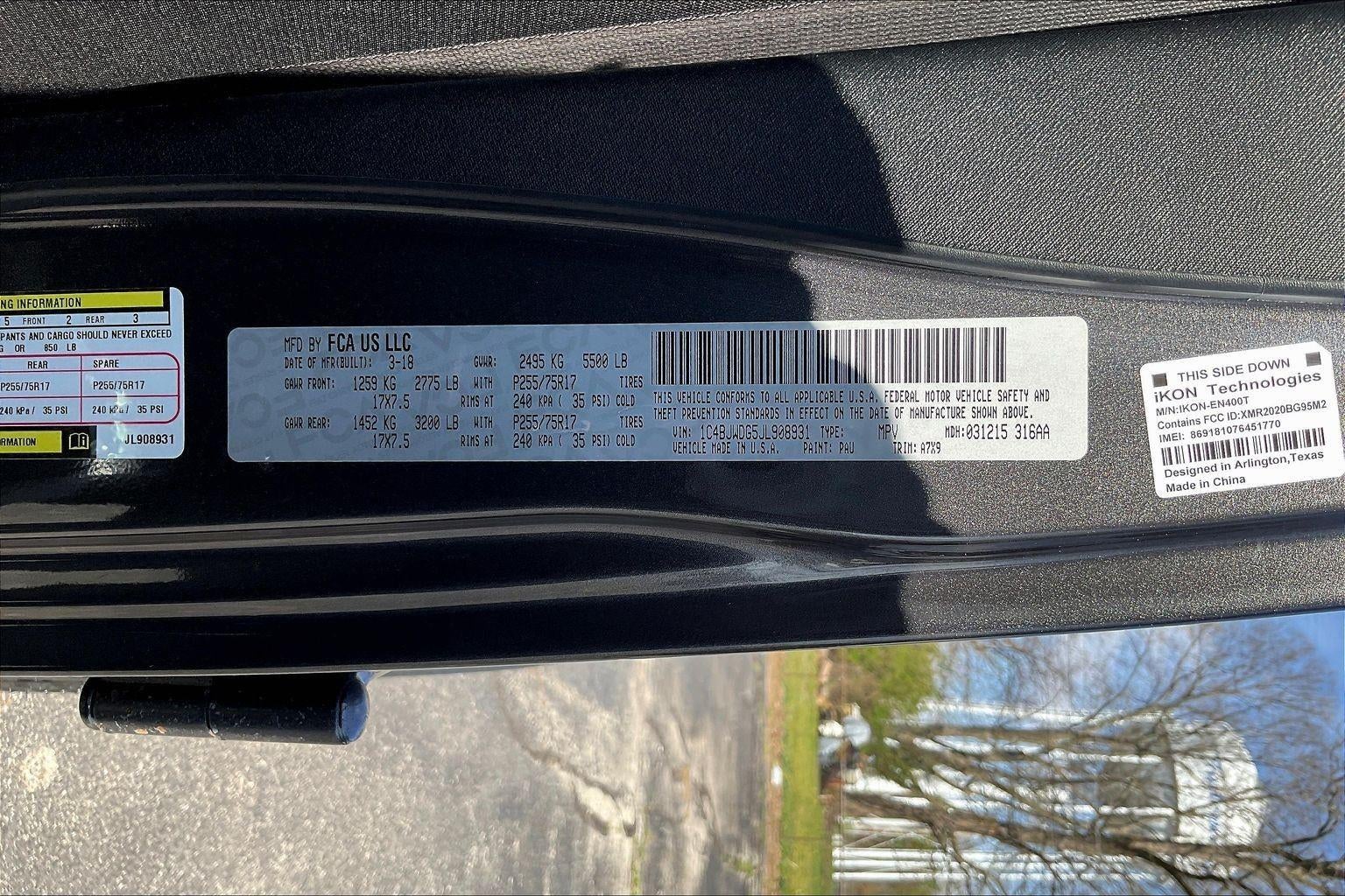 2018 Jeep Wrangler JK Unlimited Sport S