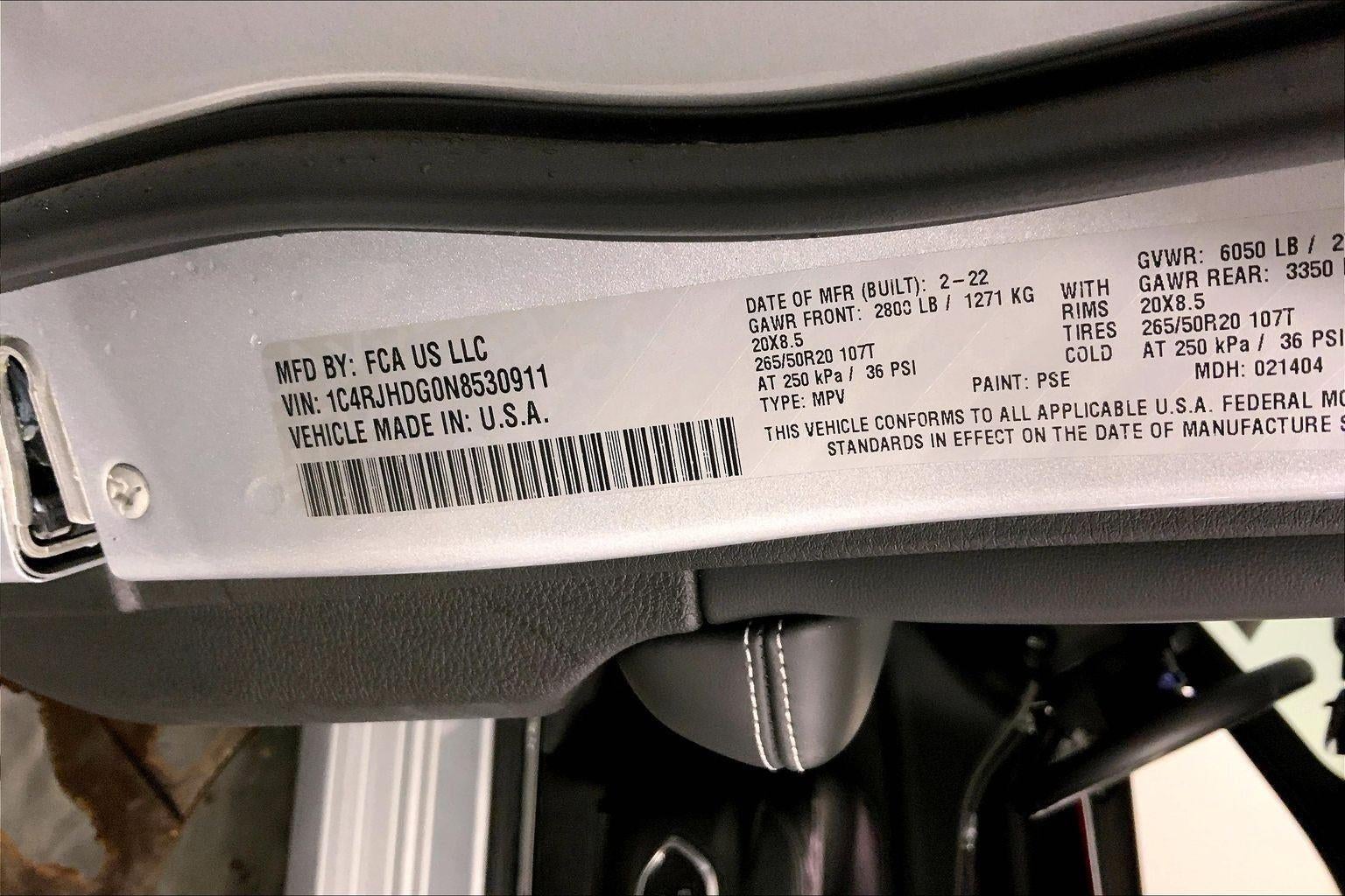 2022 Jeep Grand Cherokee Overland