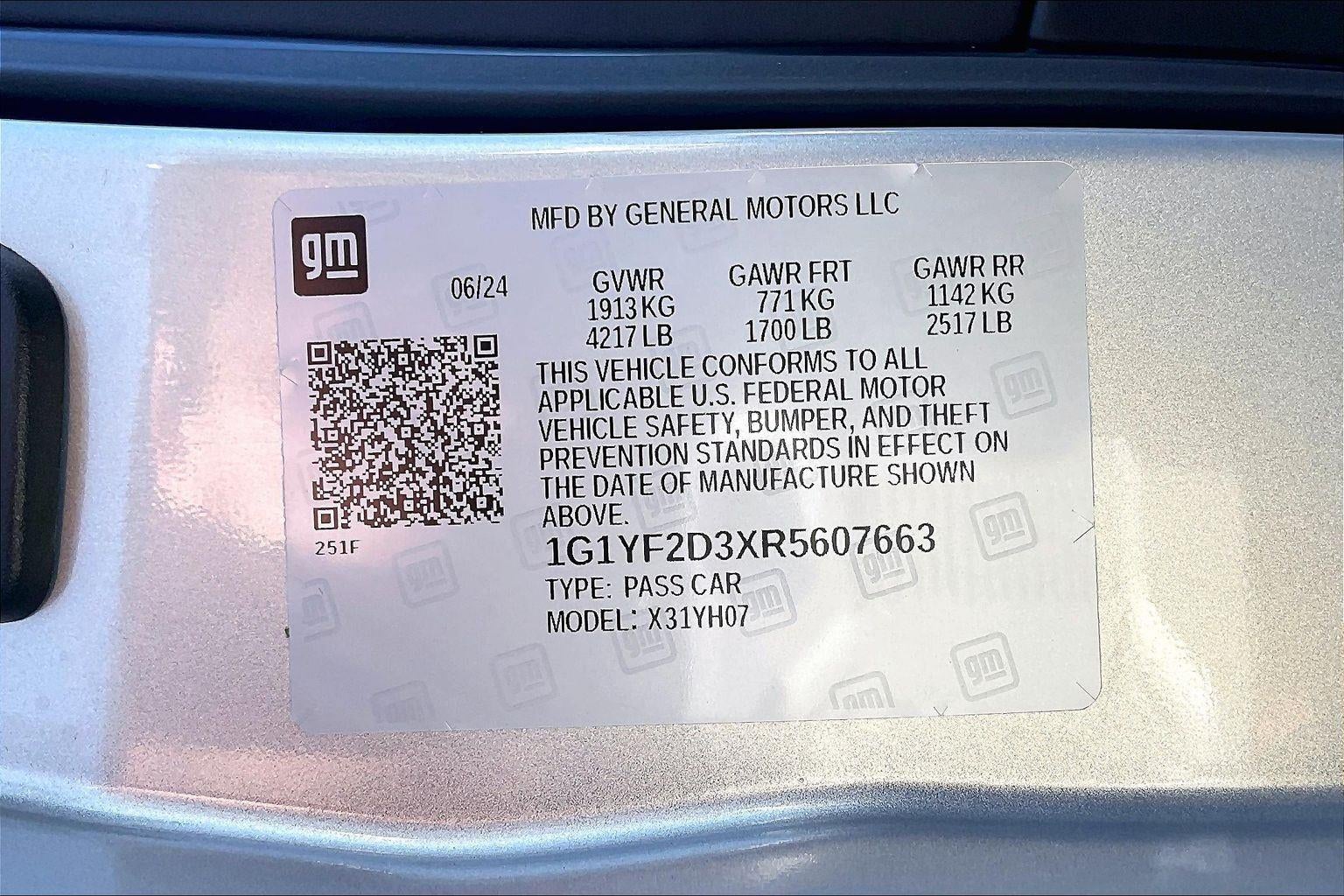 2024 Chevrolet Corvette Z06 3LZ