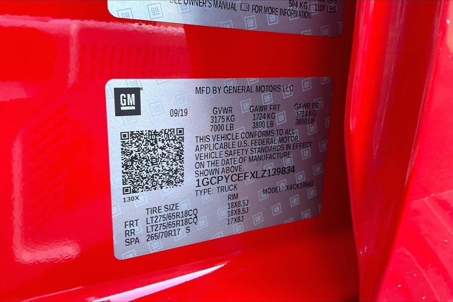 2020 Chevrolet Silverado 1500 Custom Trail Boss