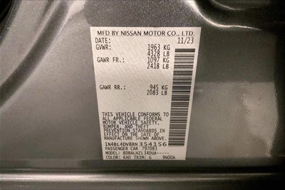 2024 Nissan Altima 2.5 SV