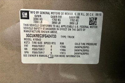 2015 Chevrolet Silverado 1500 LT