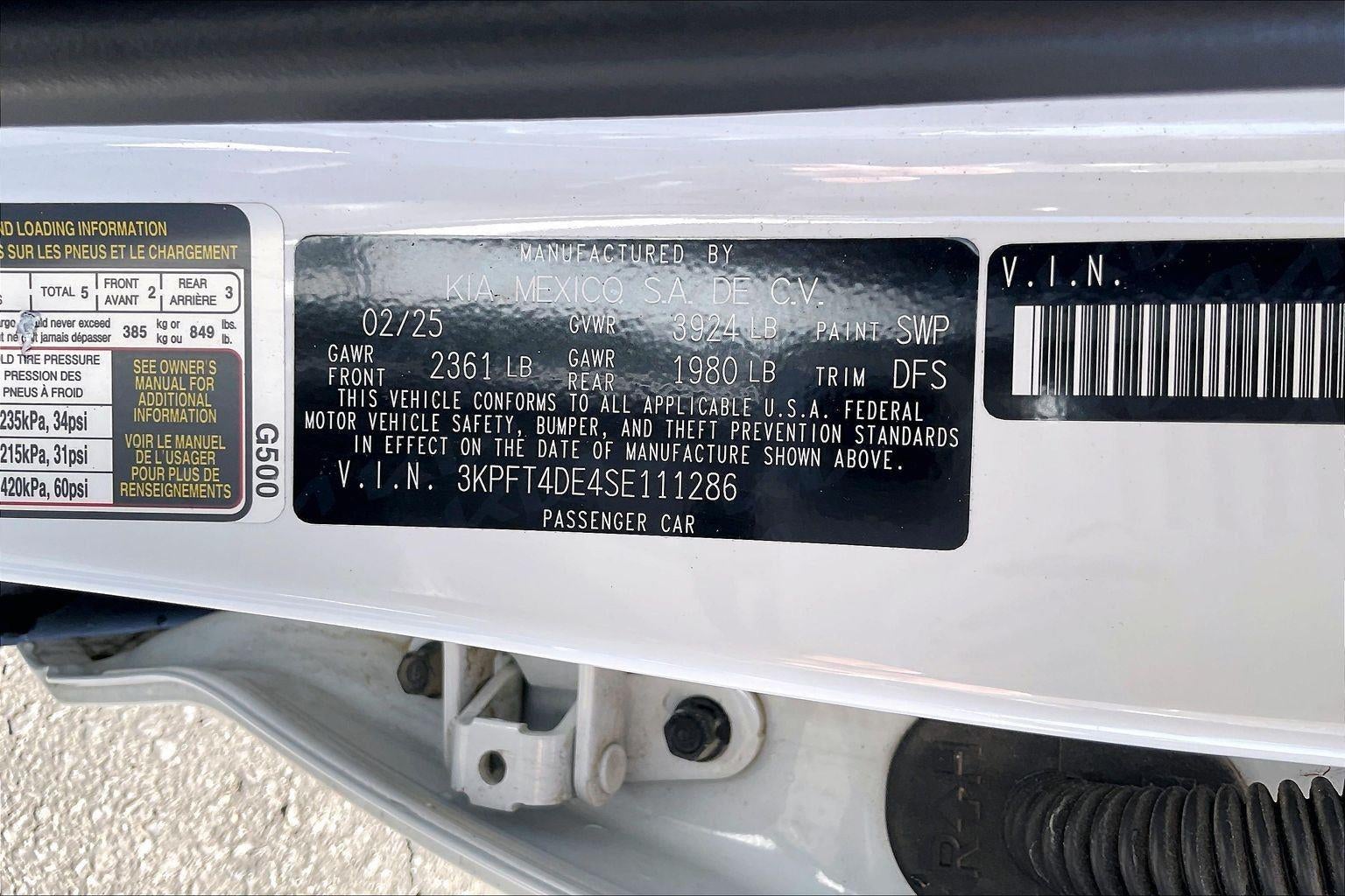 2025 Kia K4 LXS