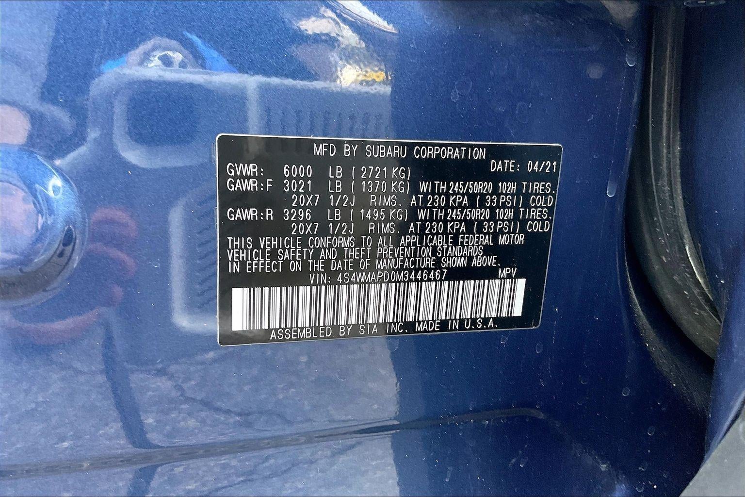 2021 Subaru Ascent Limited