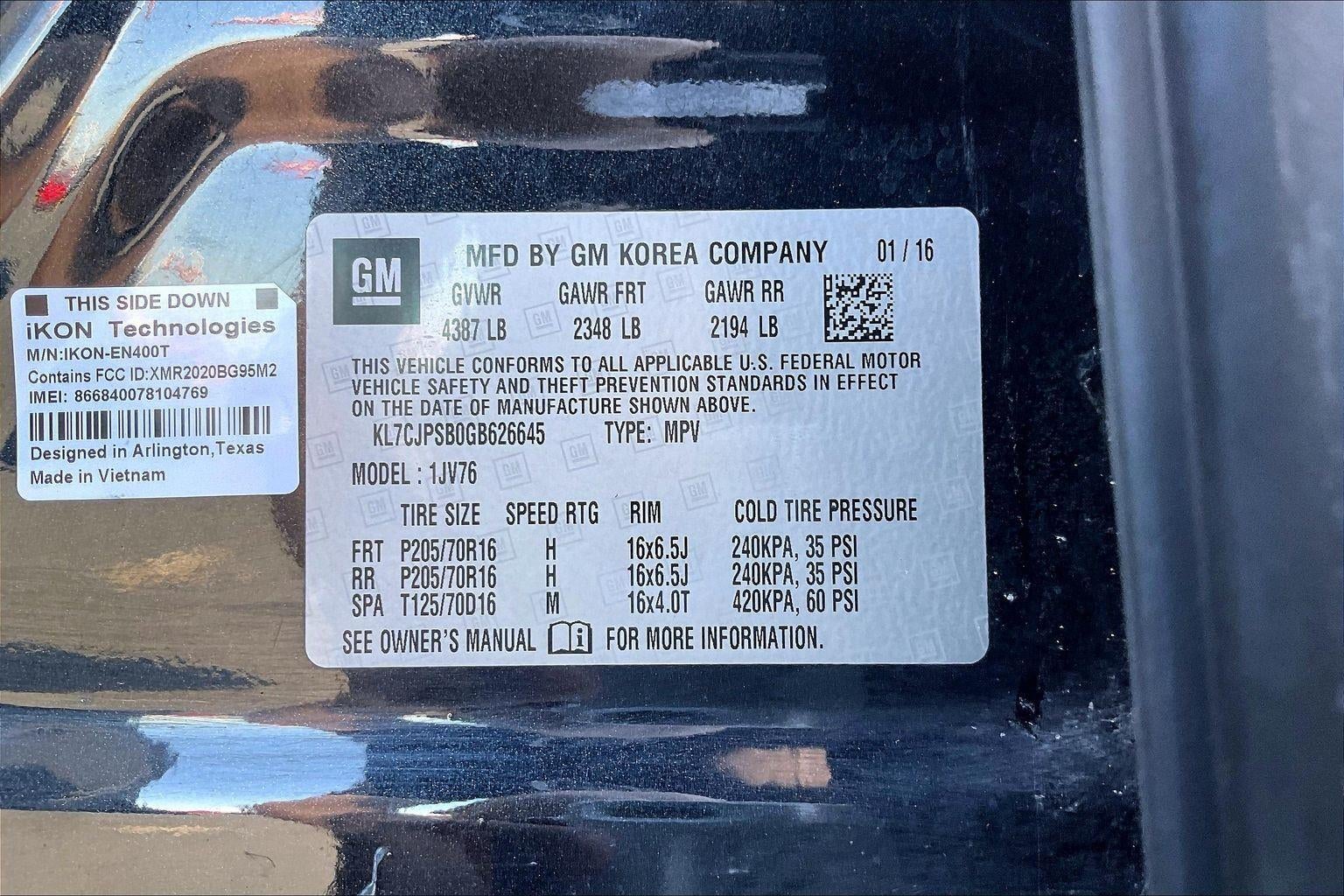 2016 Chevrolet Trax LT