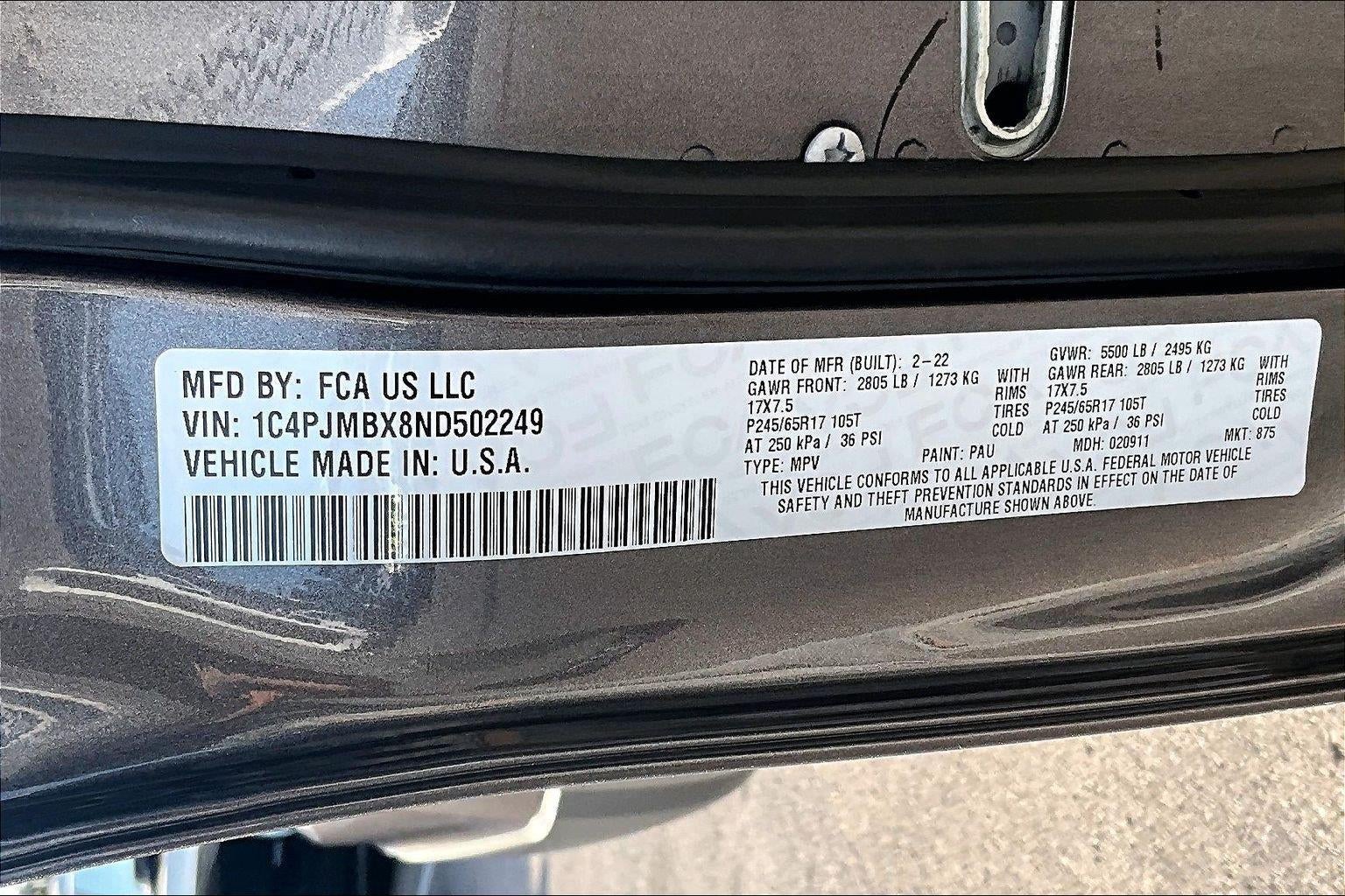 2022 Jeep Cherokee Trailhawk