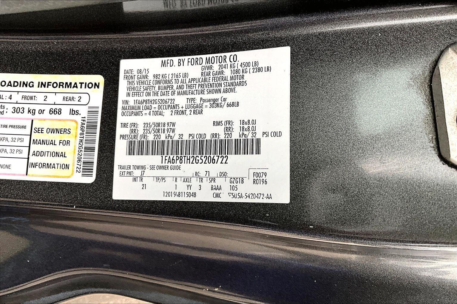 2016 Ford Mustang EcoBoost