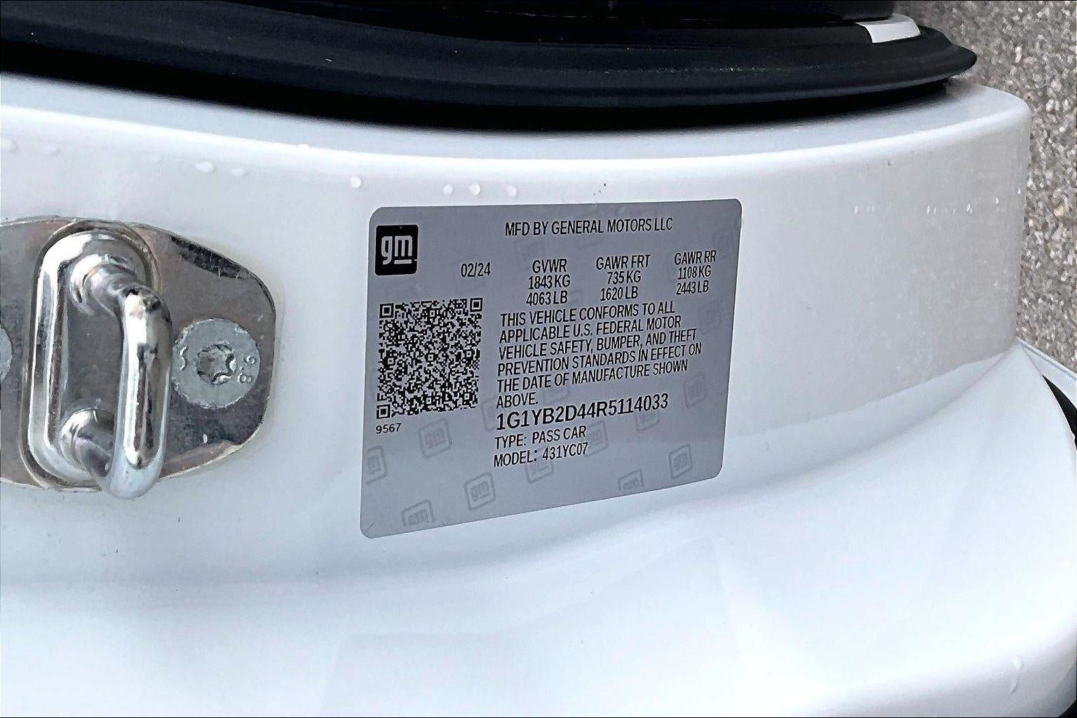 2024 Chevrolet Corvette Stingray 2LT