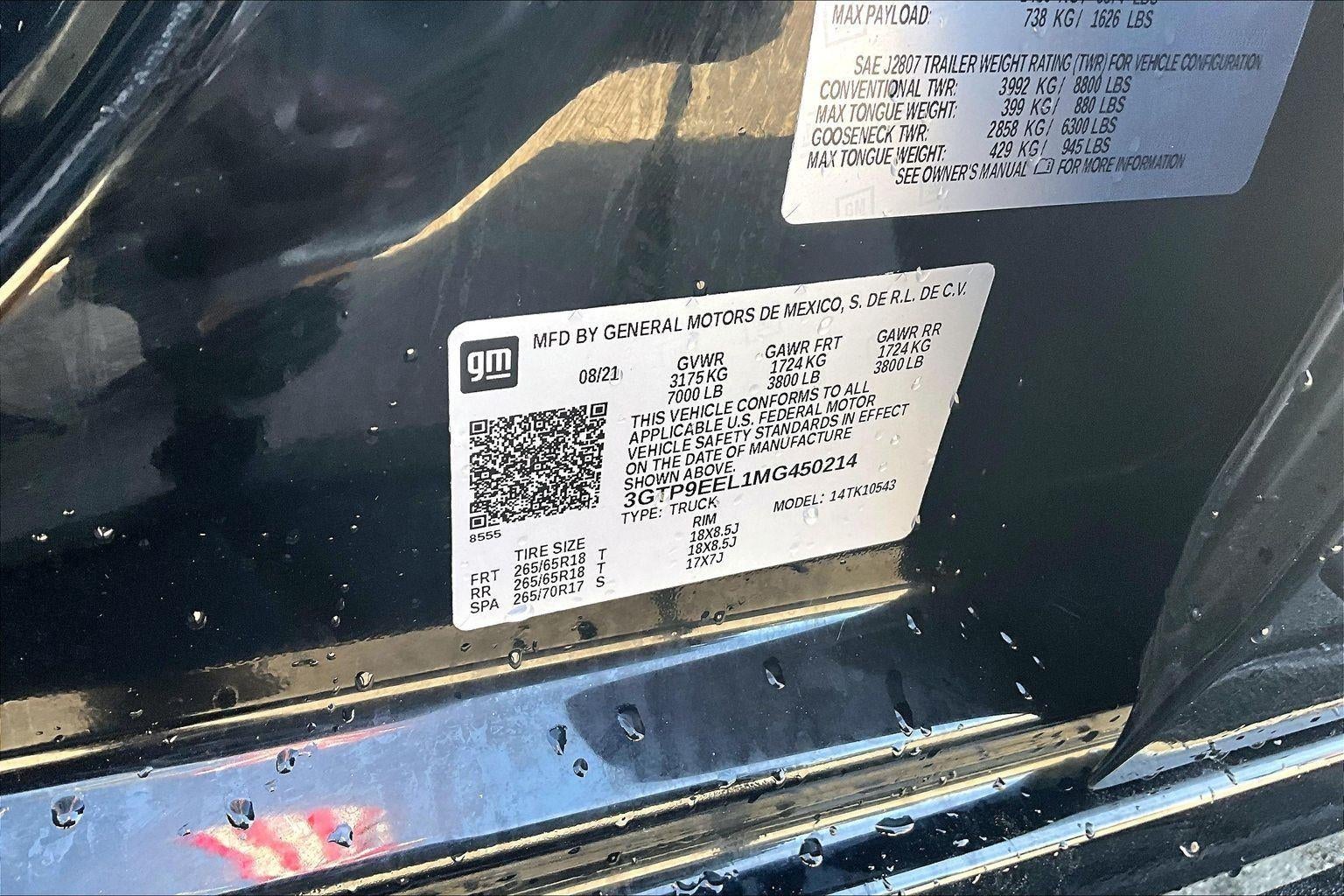 2021 GMC Sierra 1500 AT4