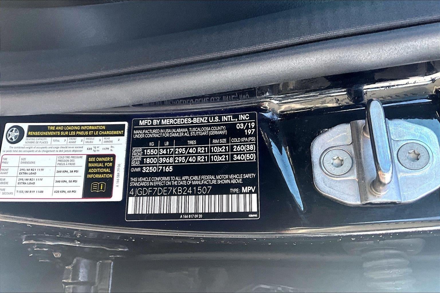 2019 Mercedes-Benz GLS GLS 550