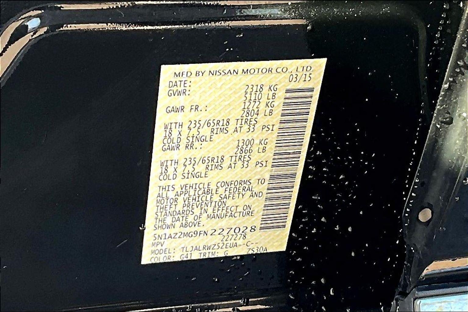 2015 Nissan Murano SL