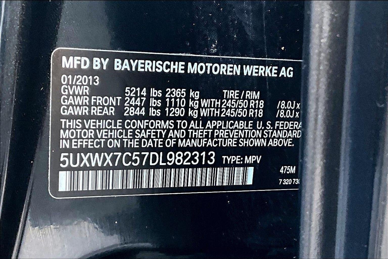 2013 BMW X3 xDrive35i