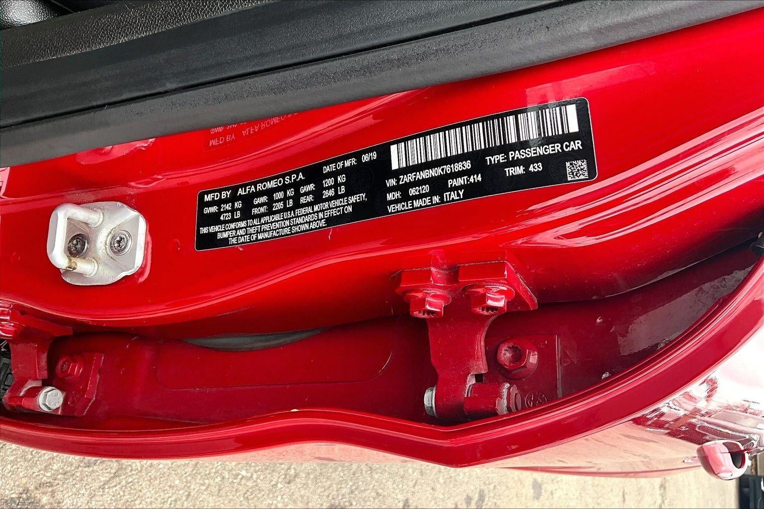 2019 Alfa Romeo Giulia Ti