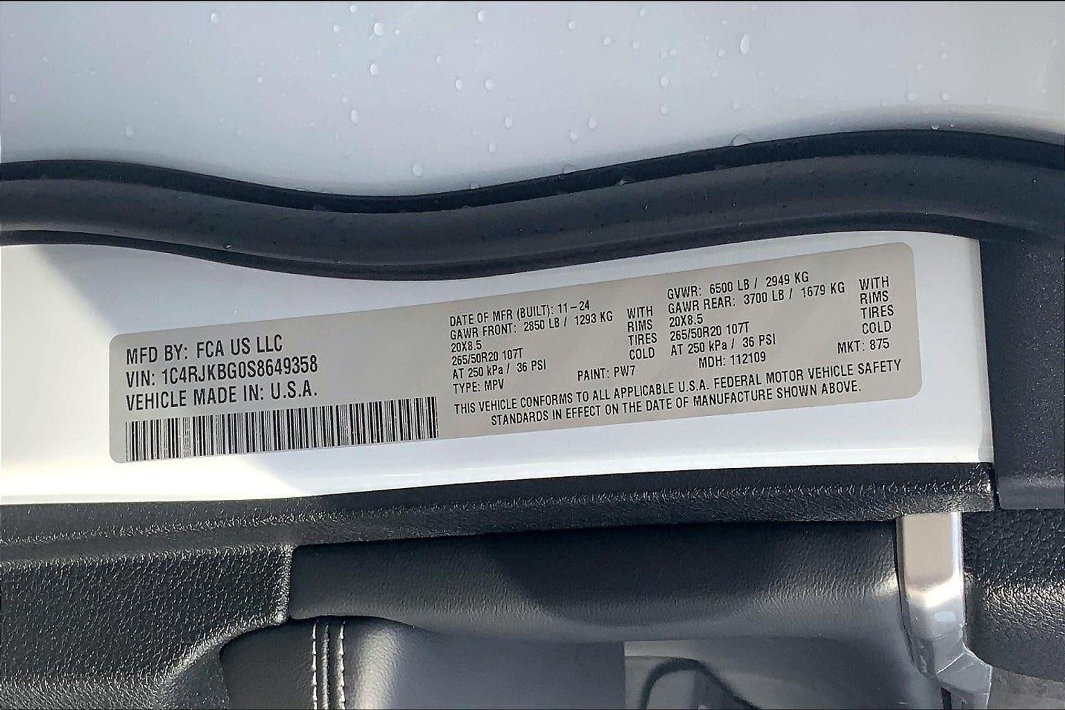 2025 Jeep Grand Cherokee L Limited 4x4