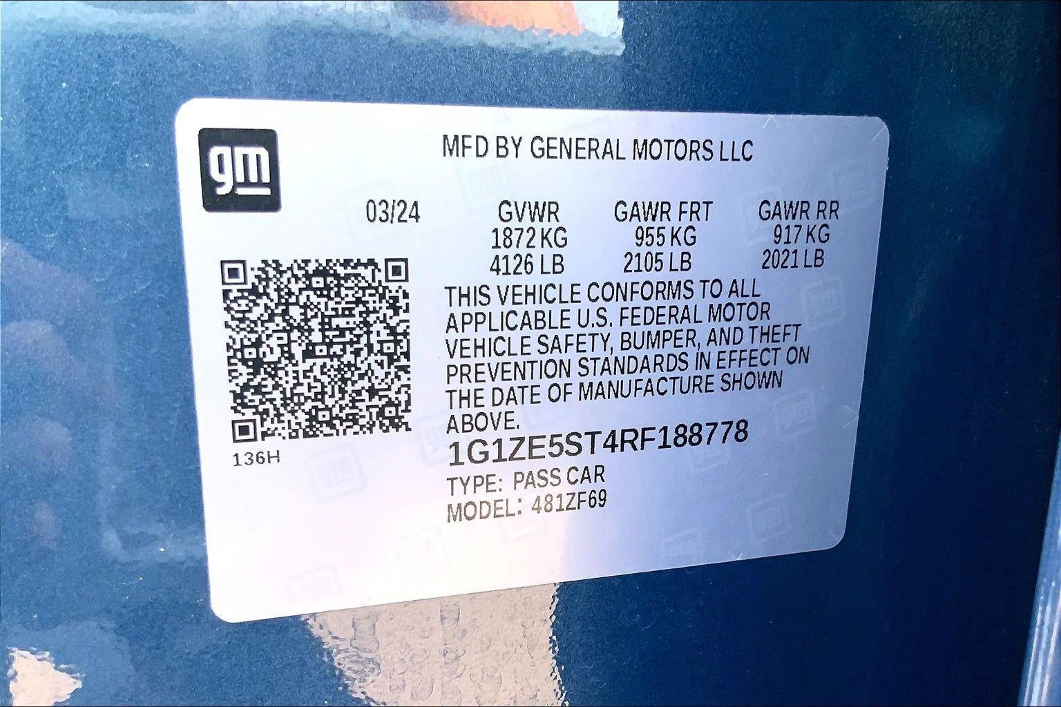 2024 Chevrolet Malibu FWD 2LT