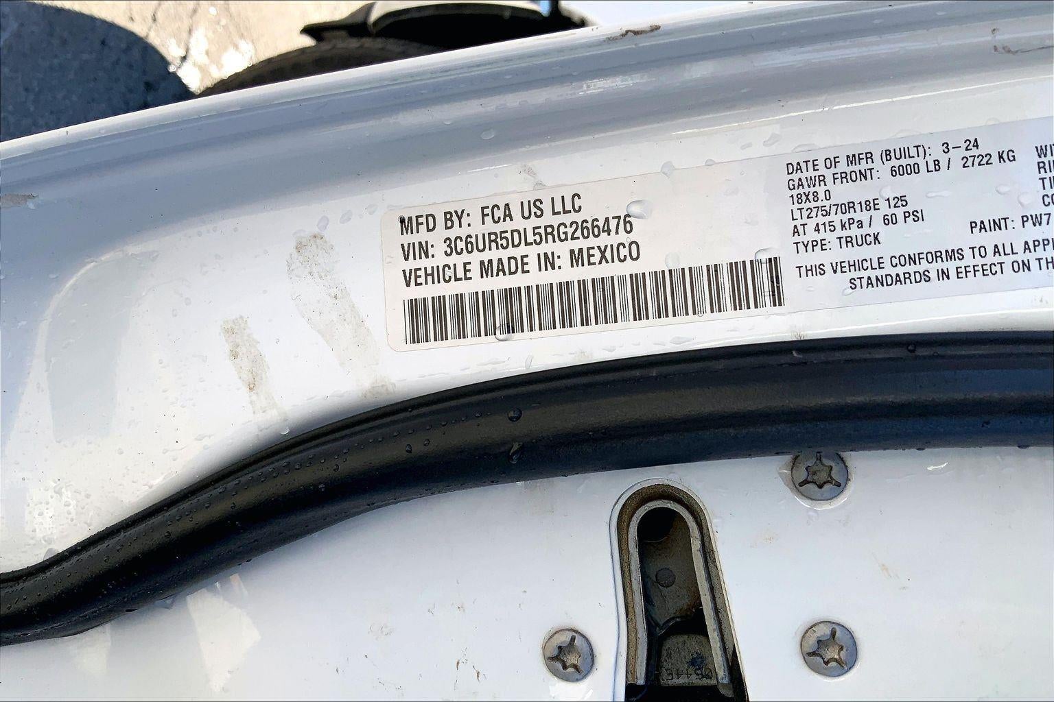 2024 RAM 2500 Big Horn Crew Cab 4x4 6'4' Box