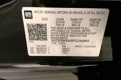 2023 Chevrolet Silverado 1500 4WD Crew Cab Short Bed LT with 2FL