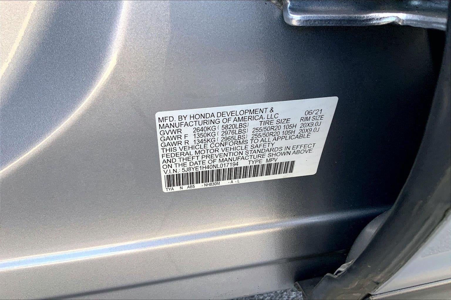 2022 Acura MDX Technology Package