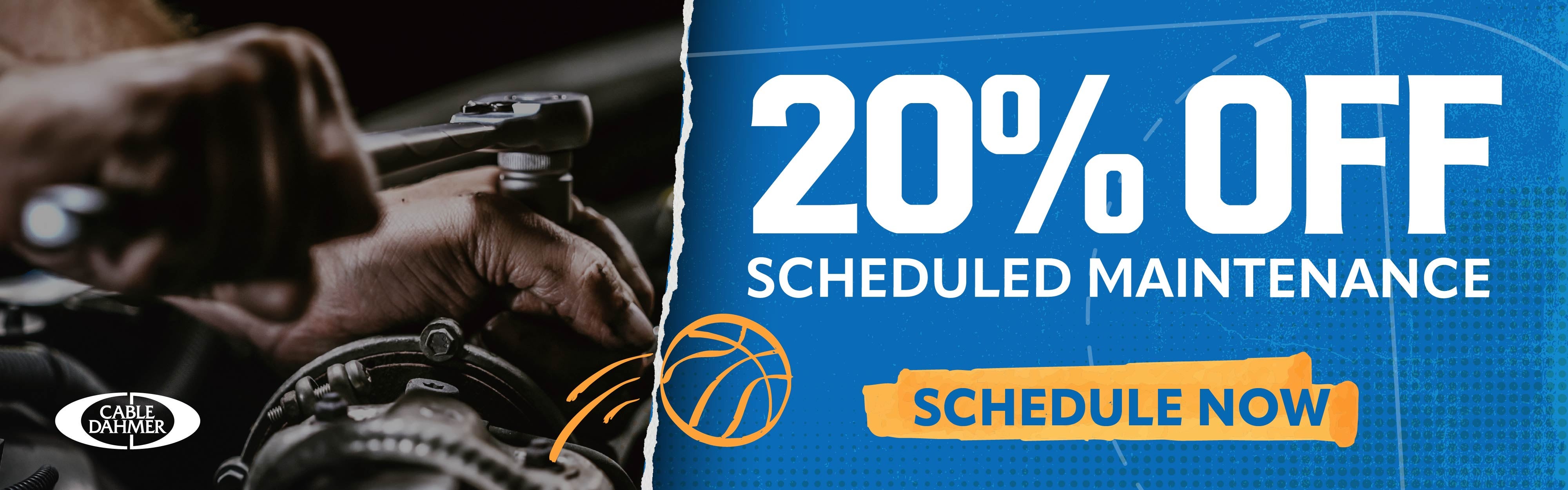 20% OFF Scheduled Maintenance 