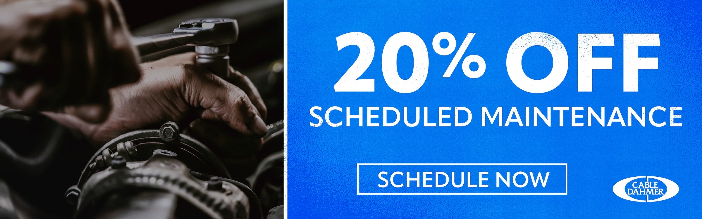 20% OFF Scheduled Maintenance 