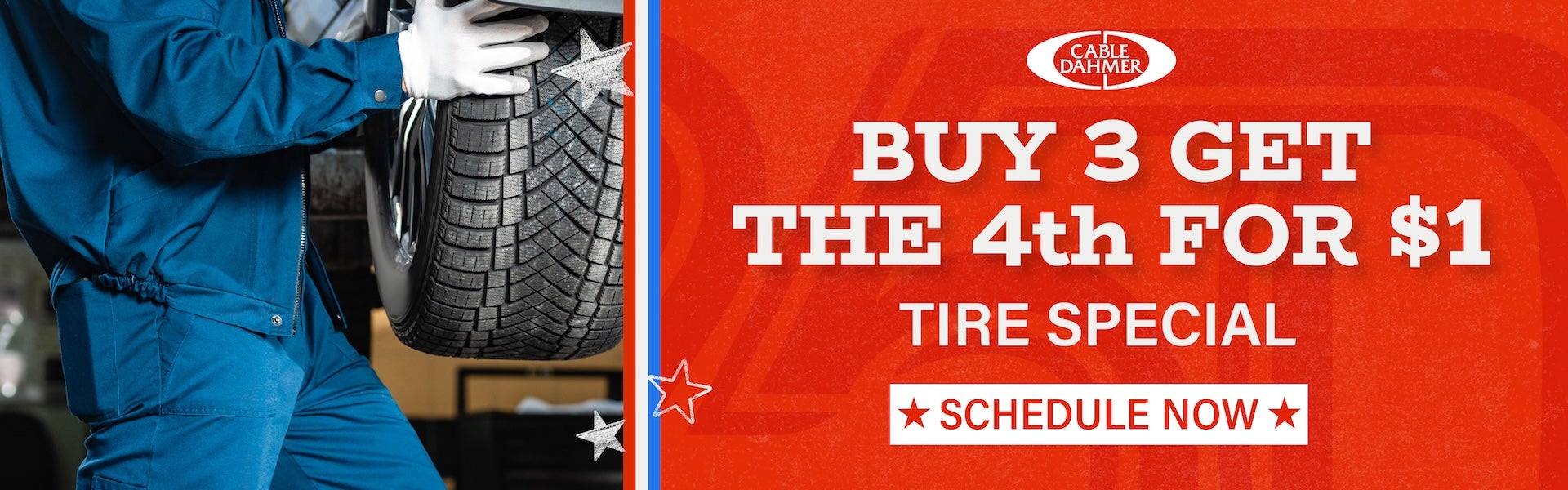 Buy 3 Tires, Get 4th for $1