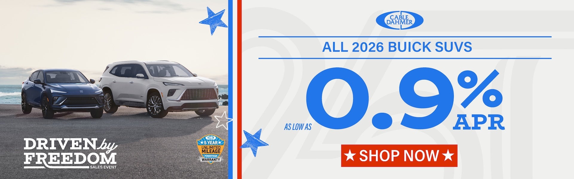 2026 Buick SUVs as low as 0.9% APR