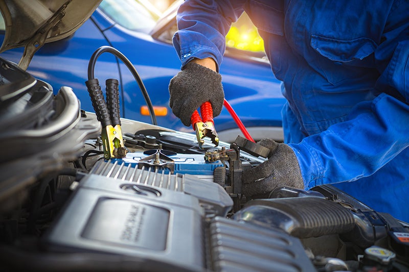 Buick vehicle receiving routine maintenance at Cable Dahmer Buick GMC of Independence